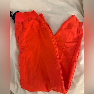 Figs electric coral jogger scrubs